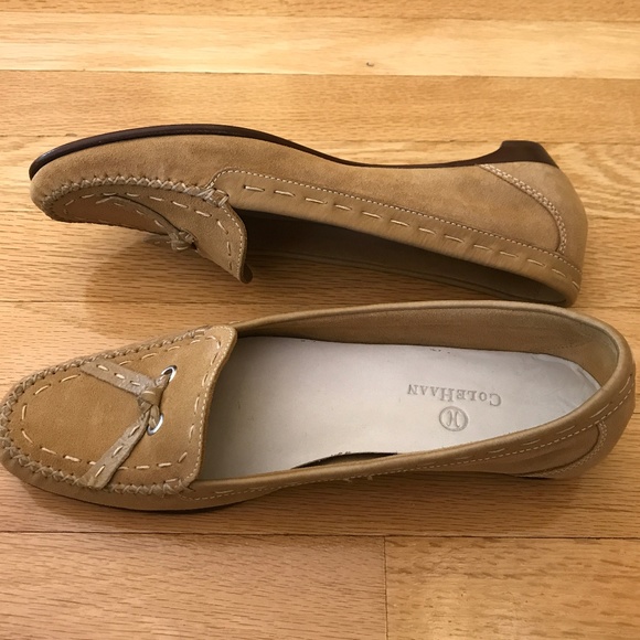 cole haan suede loafers womens